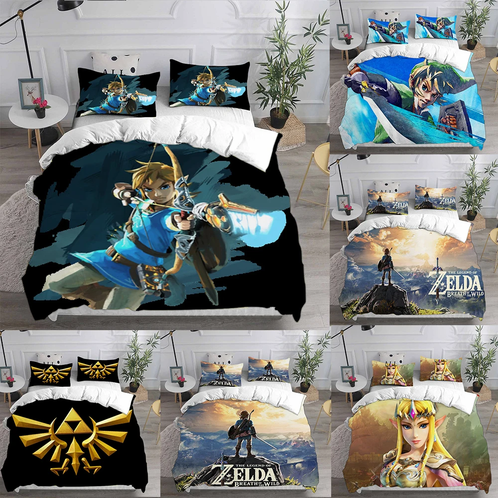 

Anime Legend of Zelda Comforter Quilt Bed Cover Duvet Cover Pillow Case 2-3 Pieces EU Single EU Double US Twin Sets Kids Adult