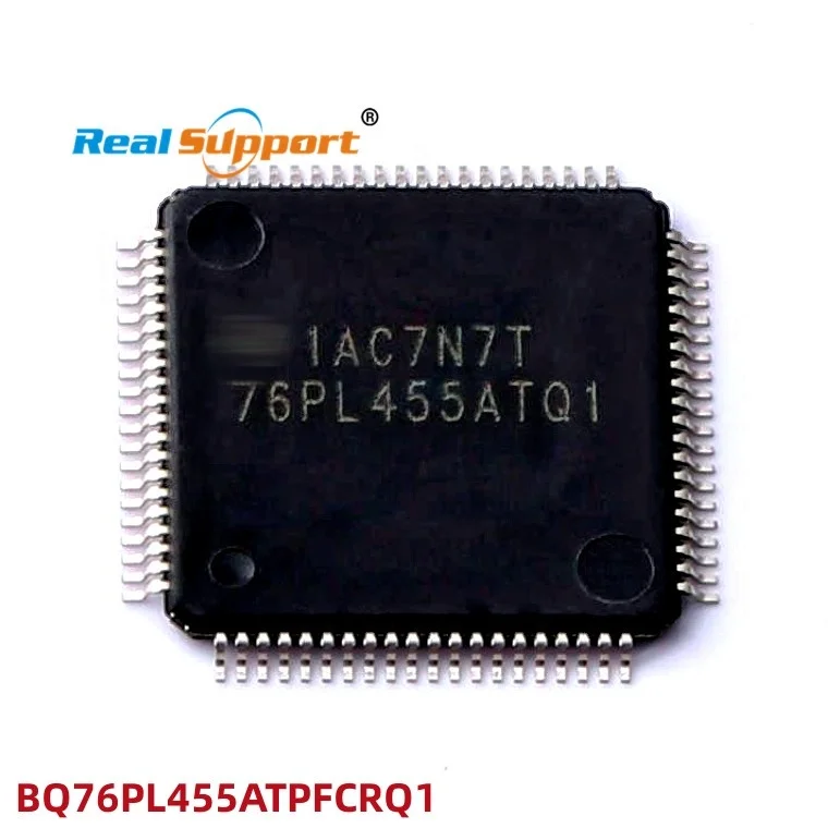 Original BQ76PL455 BQ76PL455ATPFCRQ1 Marking 1AC7N7T 76PL455ATQ1 Battery Multi-Function Controller IC 80-TQFP (12x12)