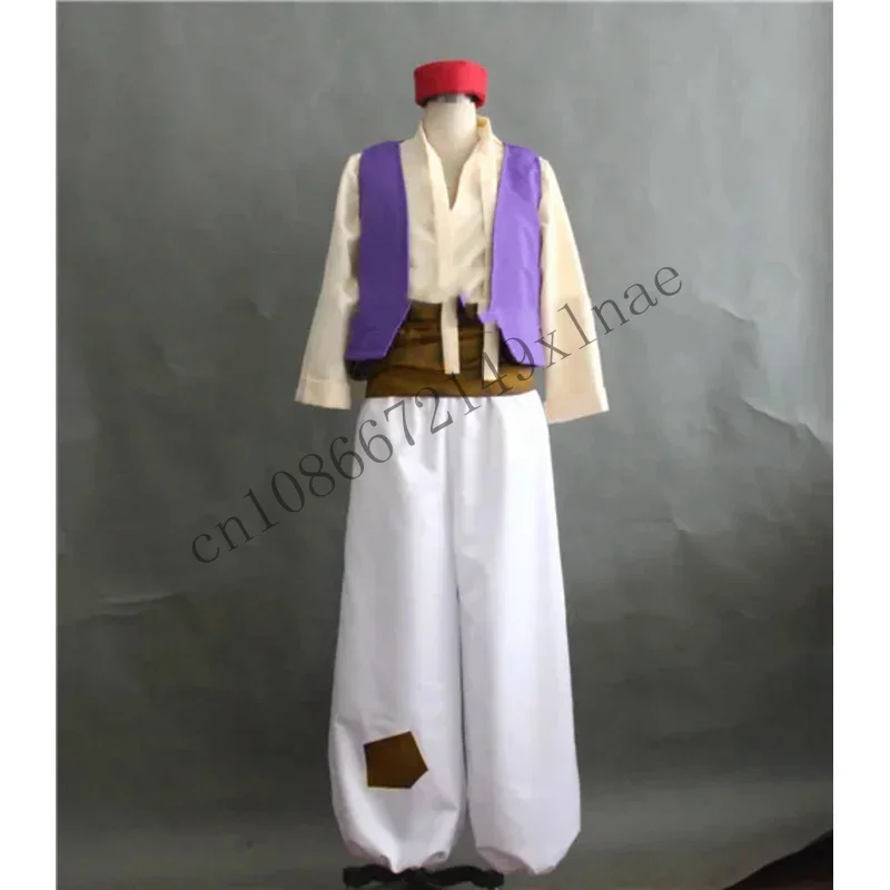 Anime Aladdin Halloween Adult Men Cosplay Costume Prince For Costumes Full Set Xs-3Xl CMMN13