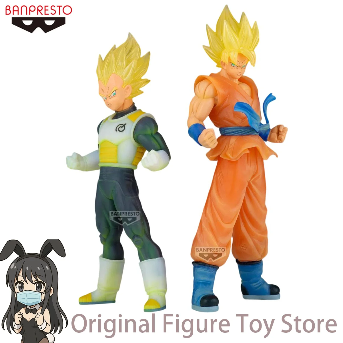 

Original Bandai Banpresto Dragon Ball Z Vegeta Son Goku CLEARISE Series Super Saiyan Anime Action Figure PVC Model Collection