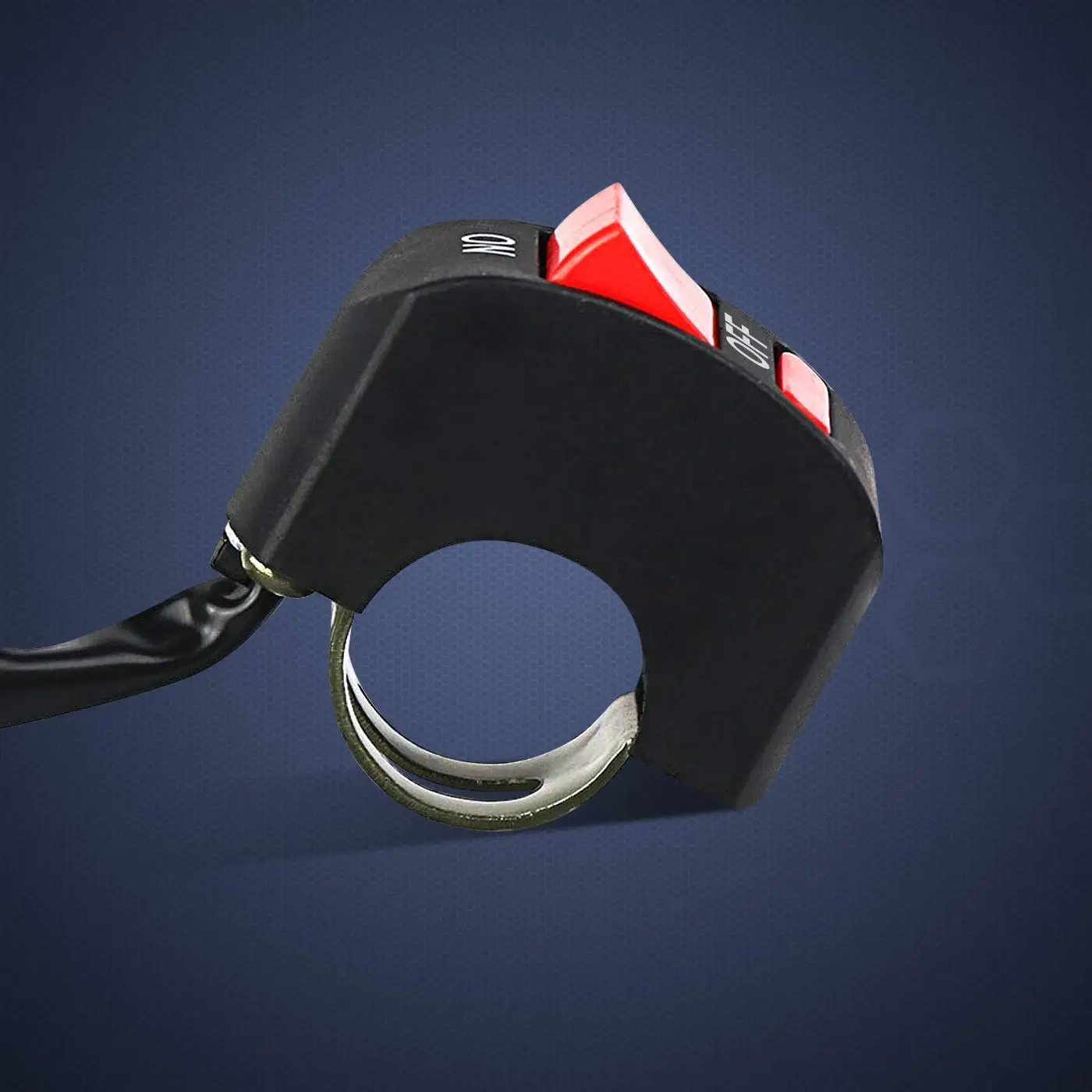 Universal Motorcycle Handlebar Flameout Switch ON OFF Button for Moto Motor ATV Bike DC12V/10A Black image 5