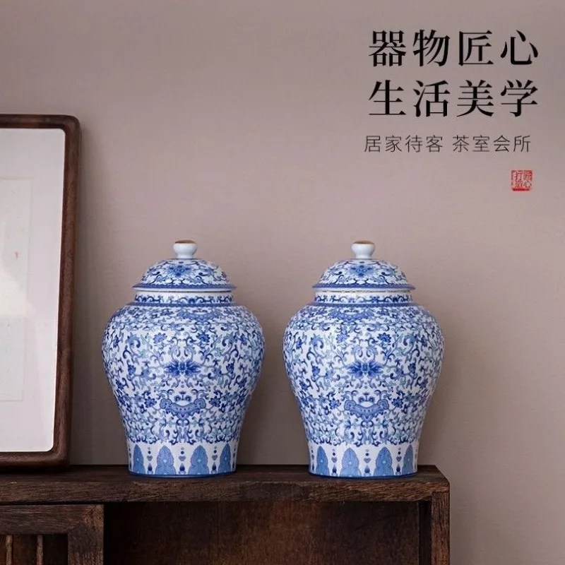

Creative Retro Ceramic Black Ceramic Tea Canister Storage Sealing Jar Moisture Japanese Creative Packaging Canister Home Decor