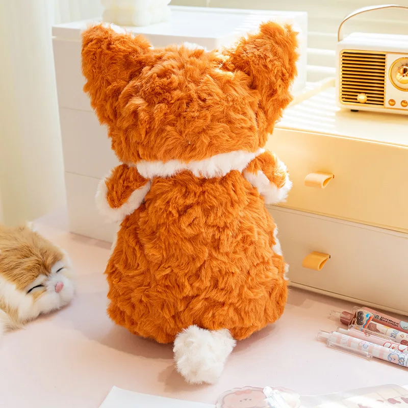 30cm kawaii 플러시 코기 연필 케이스 메이크업 가방 사랑스러운 개 티슈 상자 자동차 홈 장식 부드러운 베개 인형