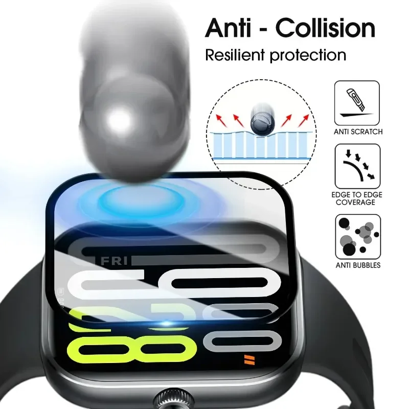 واقي غشاء مركب لساعة Redmi 5 واقي شاشة منحني لساعة Redmi Watch5 Ultra-HD ملحقات حماية كاملة 2027 #4