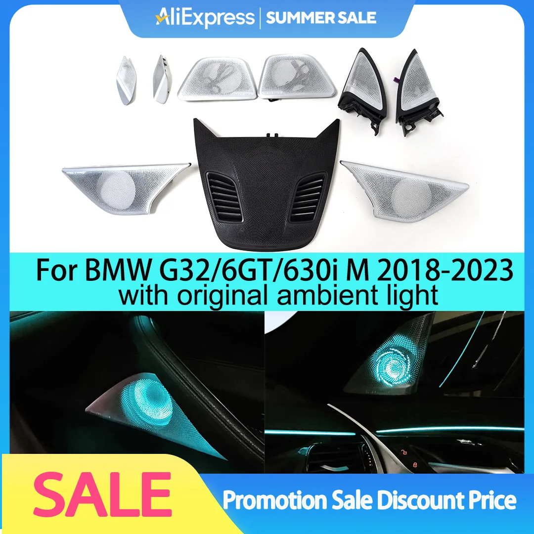 

11 Colors LED Speaker Cover For BMW G32 New 6 GT 630i M Car Midrange Tweeter HiFi Music Stereo Horn Ambient Light Decorate Refit