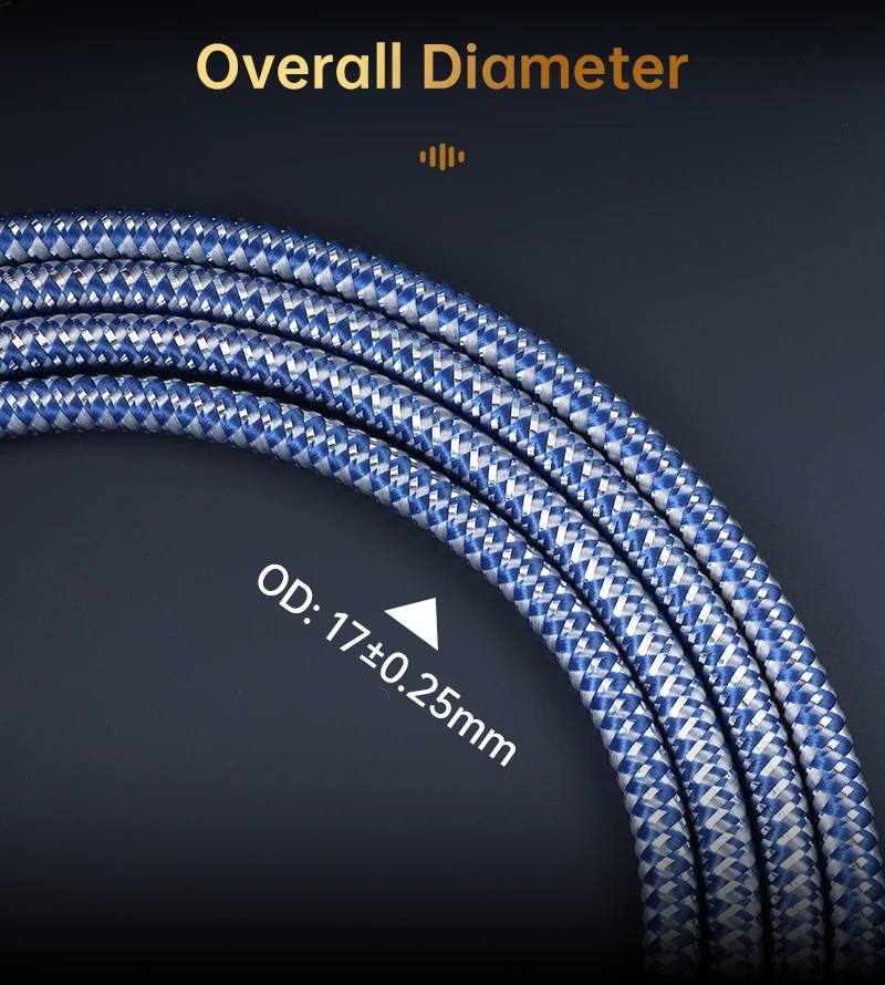 Serost StarPro HiFi Audio Sauerstofffreies Kupfer Versilbertes OFC AC-Stromkabel 9AWG US EU AU zu C7 C13 Stecker für Leistungsverstärker – Detail 8