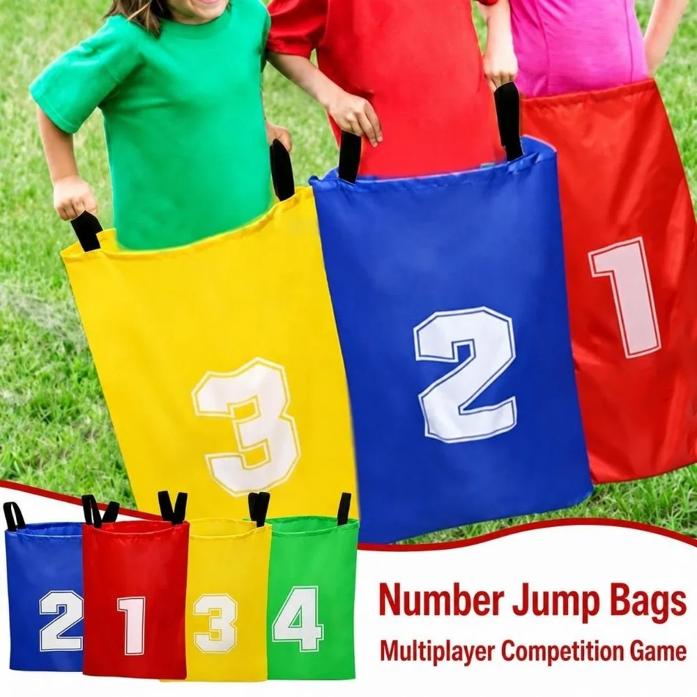 Multicolor Kangaroo Jumping Bag Sense Training Durable Material Kids Jumping Sack Reusable Interactive Design Sack Race Bags