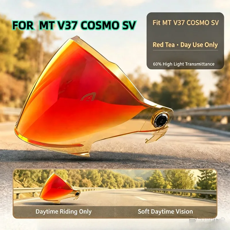 V37 Helmet Visor for MT COSMO SV Replacement Lenses  Motorcycle Helmet Visor Goggles