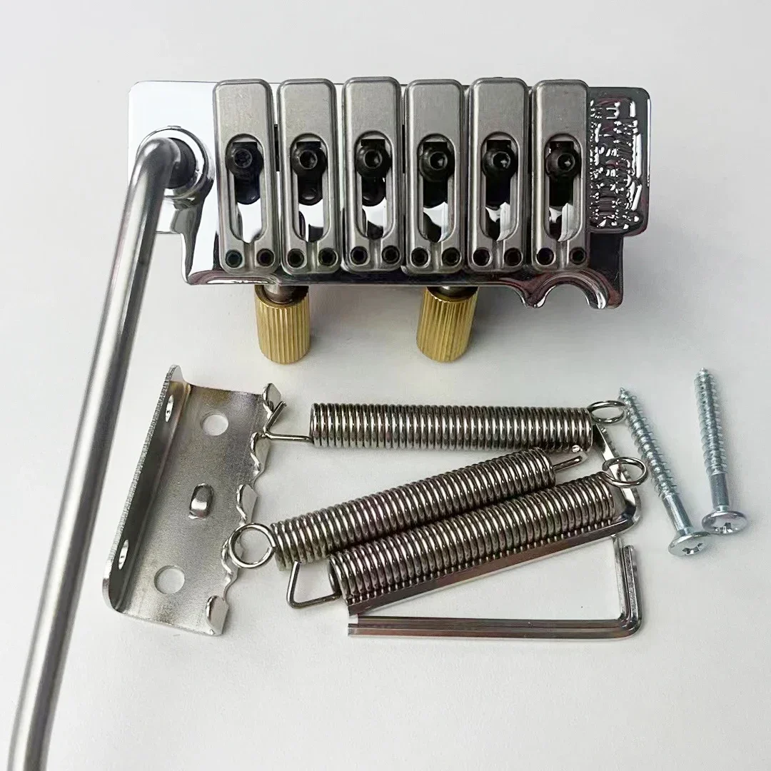 

Brand new Wilkinson WVS50IIK electric guitar vibrato bridge tremolo system with matching satin saddle chrome plated