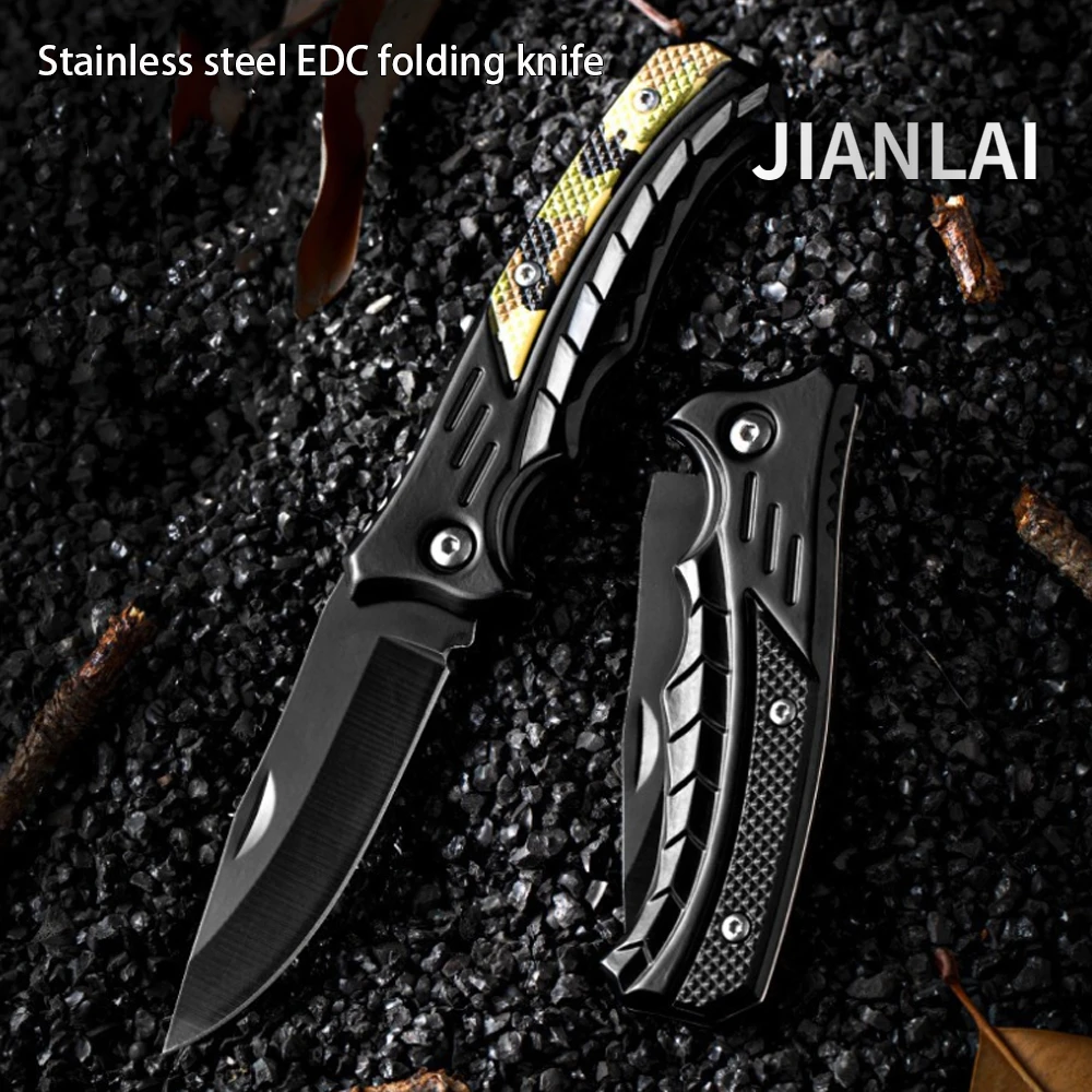 New Outdoor Camping Survival Multifunctional Keychain Knife EDC Tactical Bag Knife Self-defense Stainless Steel Folding Knife