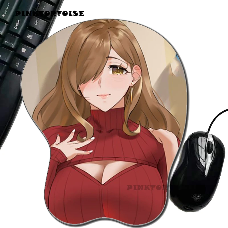 PINKTORTOISE Anime kono subarashii sekai ni shukufuku wo! 3D Breast Mouse Pad Silicone Wrist Rest Mousepad Mouse mat