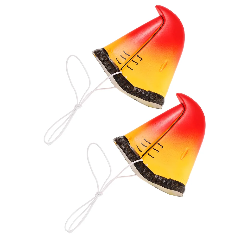 2 Pcs Halloween Toys Parrot Nose Decoration Animal Circus Accessory Beak Makeup Costume Props Decorate Cosplay Bird Party