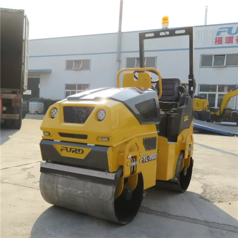 Heißer Verkauf 1,5 Tonnen Mini Asphalt Road Roller Mit EU STAGE 5 FYL-900