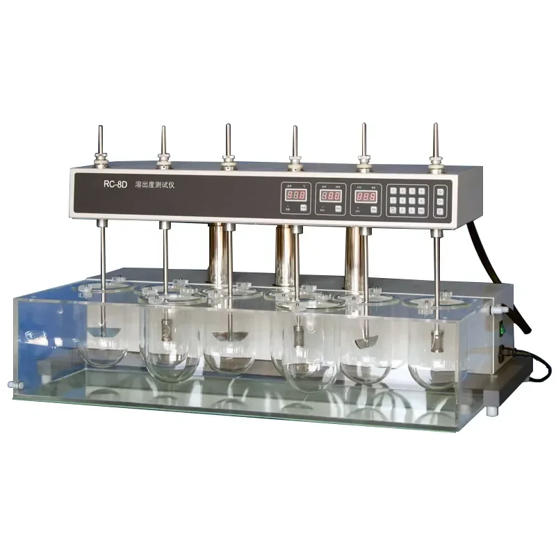 for  RC-8D Dissolution Tester Auto Head Lifting 8 Vessels Solubility Test Apparatus Circulating Water Bath