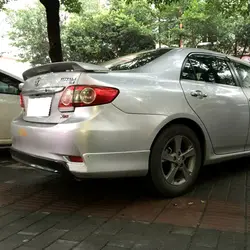 For Toyota Corolla Spoiler ABS Material Car Rear Wing Primer Rear Spoiler 2006-2013 Rear Wing Spoiler With Led Light