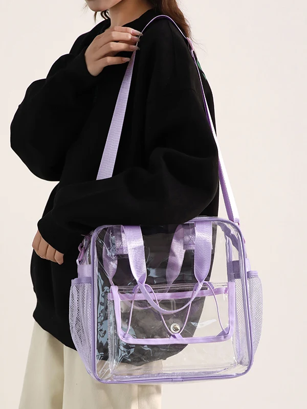 

Transparent Summer New Sle PVC Beach Swimming Crossbody oulder Bag ex Jelly Casual Versatile Women's Men's Handbag