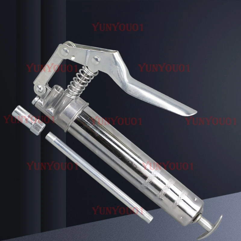 4000 PSI Pistol Grip Mini Grease Gun with 120CC Load, Alloy Barrel Manual Grease Gun Kit Car Oil Pump