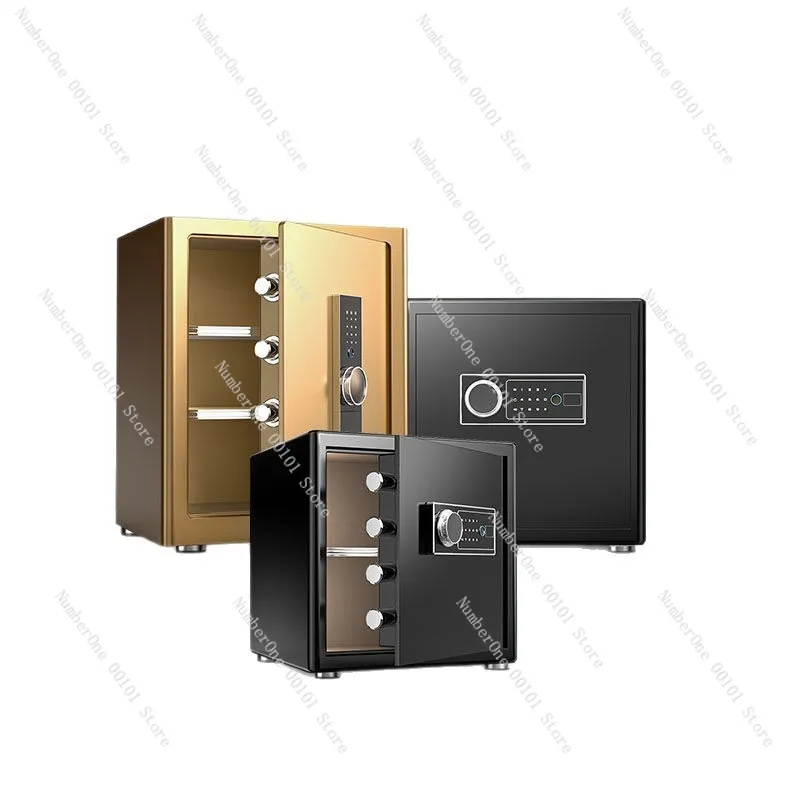 

Компактный сейф с отпечатками пальцев 30/40/45 см, противоугонный шкаф для офиса, небольшой бытовой однодверный сейф с паролем