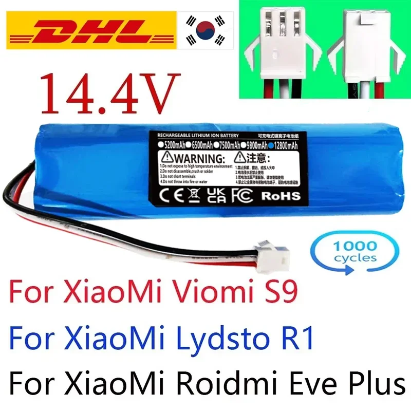 

Оригинальный 14,4 В 12800 МГц 18650 m26 4s2p литий-ионный аккумулятор Pro M9 Pro M8 Pro M7 R1 перезаряжаемый литий-ионный робот-пылесос