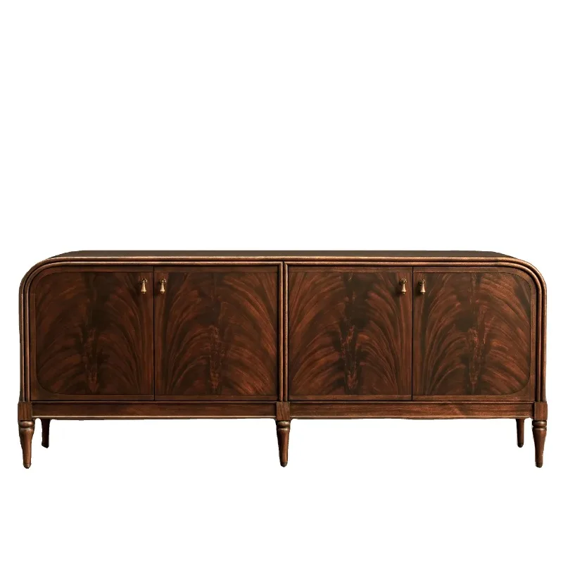 R American solid wood four-door lockers, storage units and dining table luxury side cabinets