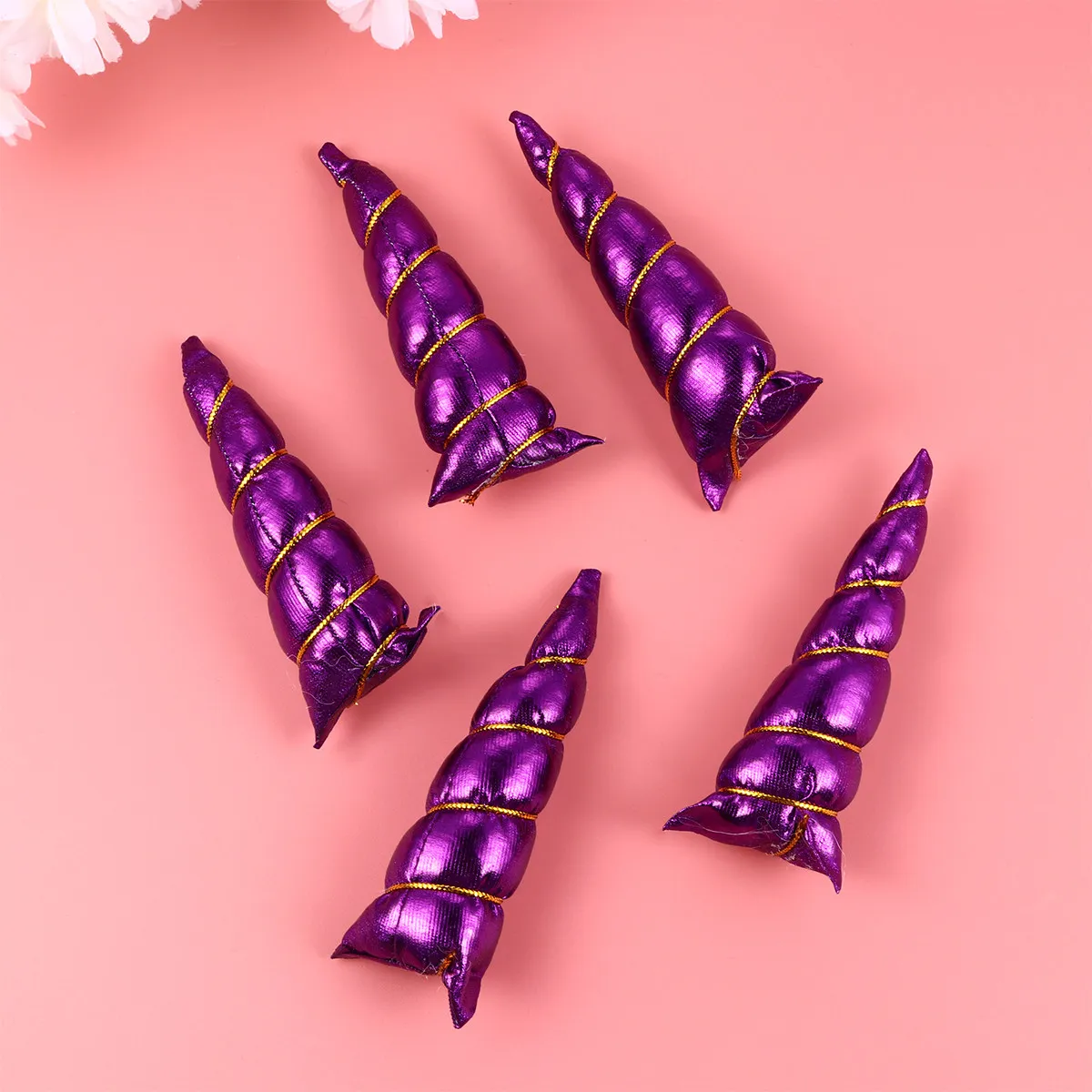 

10Pcs Unicorn Hair Hoop Exquisite Portable Child-Safe Headband for Christmas Party Costume Dance Event Headband