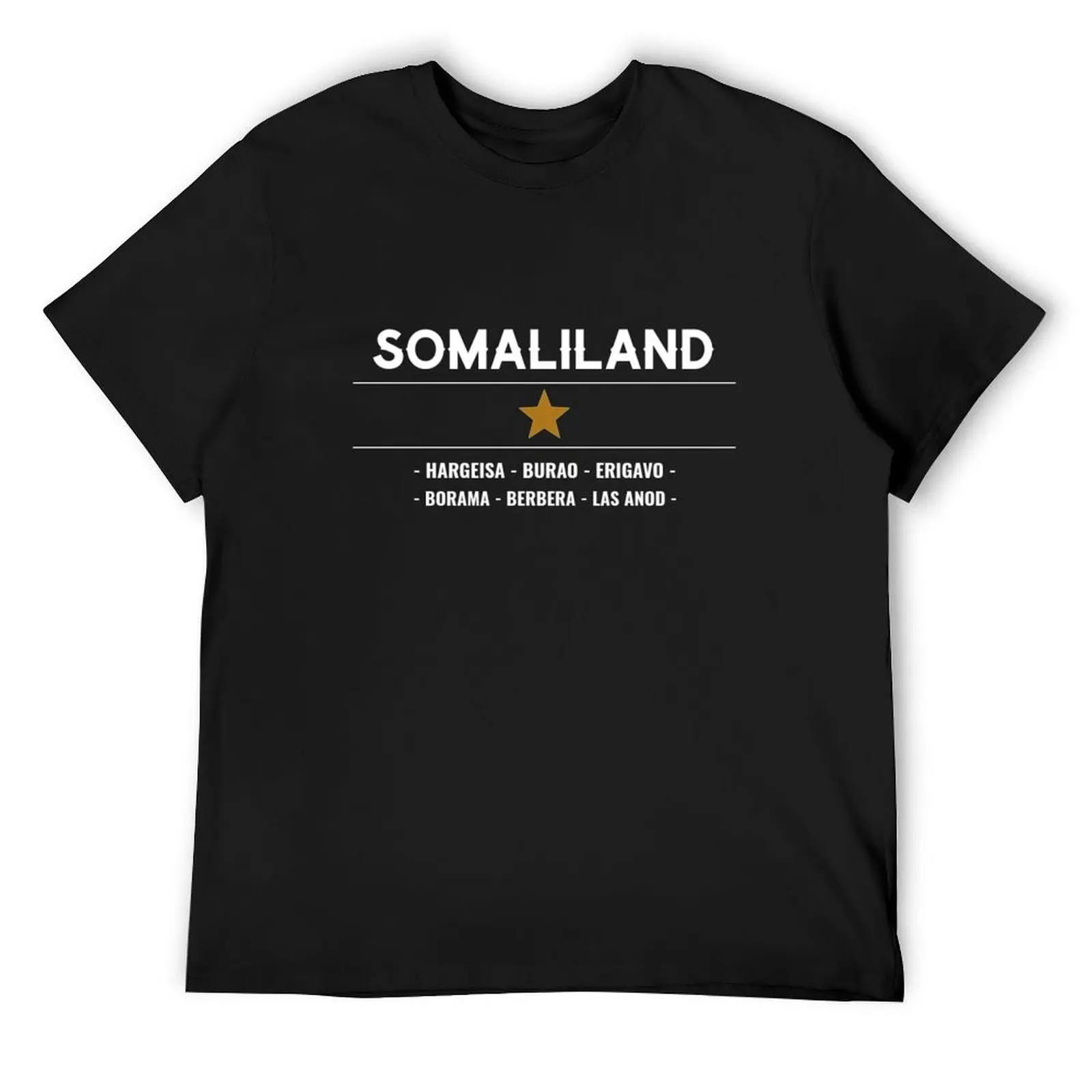 

Somaliland and her cities T-Shirt blacks kawaii clothes cute clothes mens plain t shirts