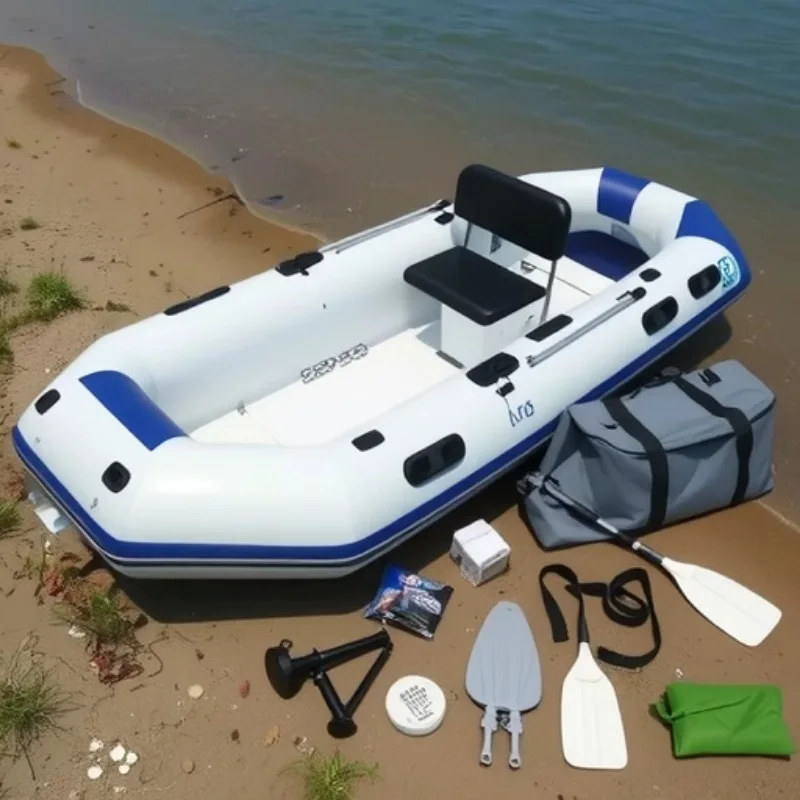 

Надувная лодка-каяк из утолщенного износостойкого ПВХ, профессиональная лодка для рыбалки и активного отдыха на воде
