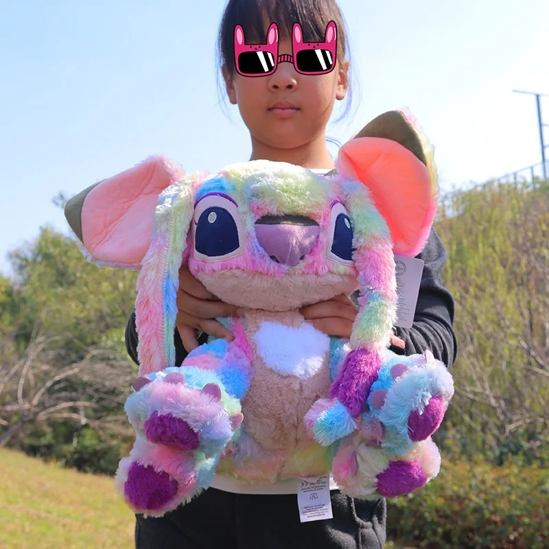 

Large Fluffy Angel Stitch Plush Toy Movies Anime Cuddly Stuffed Animal Cute Soft Plushies Doll Best Friend Gifts For Girls Woman