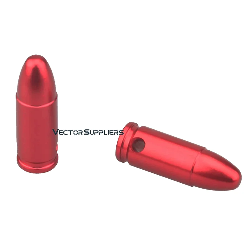 Vector Optics 9 mm Rounds Snap Caps Bore Sighter Metal für 9 mm Rounds Trainingskaliber Tactical Cartridge Snap Cap