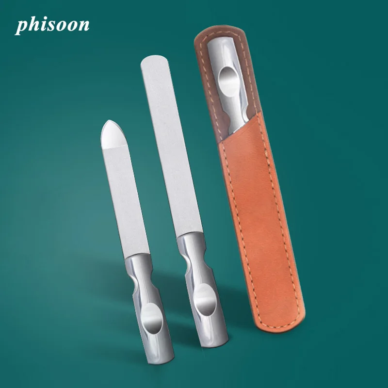 

2pcs Stainless Steel Files Nail File Buffer Metal Grinding Sanding Manicure Pedicure Scrub Nail Art Tool Manicure Pedicure Tools