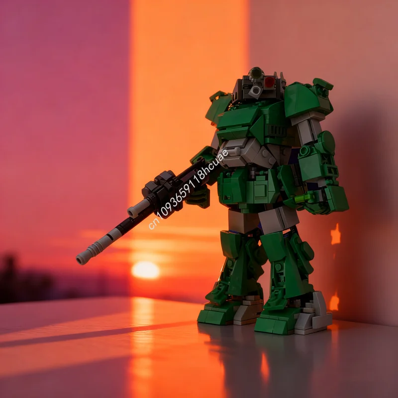 646 قطعة MOC Scopedog القوات المدرعة VOTOMS نموذج اللبنات لعبة العمارة لتقوم بها بنفسك فكرة الإبداعية الطوب هدية الكريسماس للأطفال #1