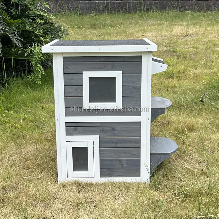 

SDCH008-Gray Outdoor Pet Cages Houses Cat Casa Para Gatos House Cat Nest Dog Nest House Type Four Seasons Univers