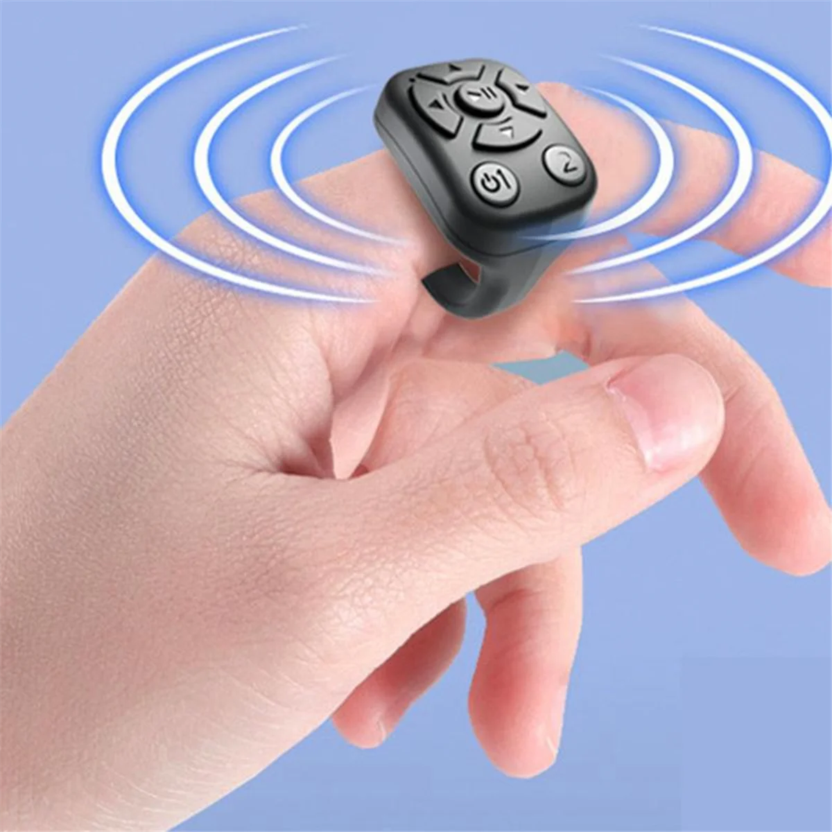 AAAE Wireless BT Shutter Release Button Mini Fingertip Ring Remote Control Phone Selfie Controller Self-Timer