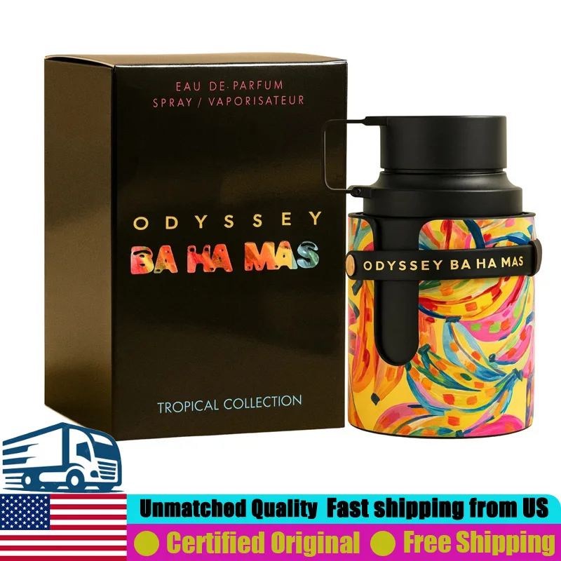 

Armaf Odyssey BA HA MAS Eau de Parfum 3.4 Oz Premium Arabian Perfumes 100 ML Lasting Aromatic Aquatic Unisex Pheromones Cologne