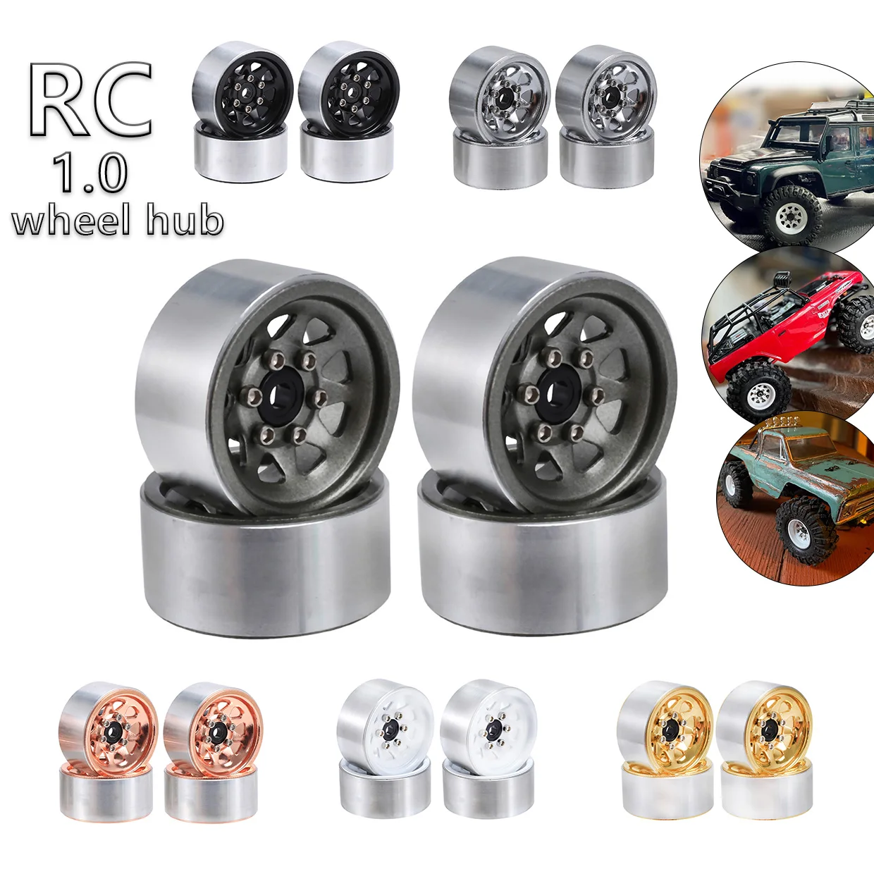 

RCXAZ RC 1.0 Металлический замок ступицы колеса 27*14 мм, подходит для гусеничных транспортных средств с дистанционным управлением 1/18 1/24, осевой SCX24 FMS FCX24 TRX4M