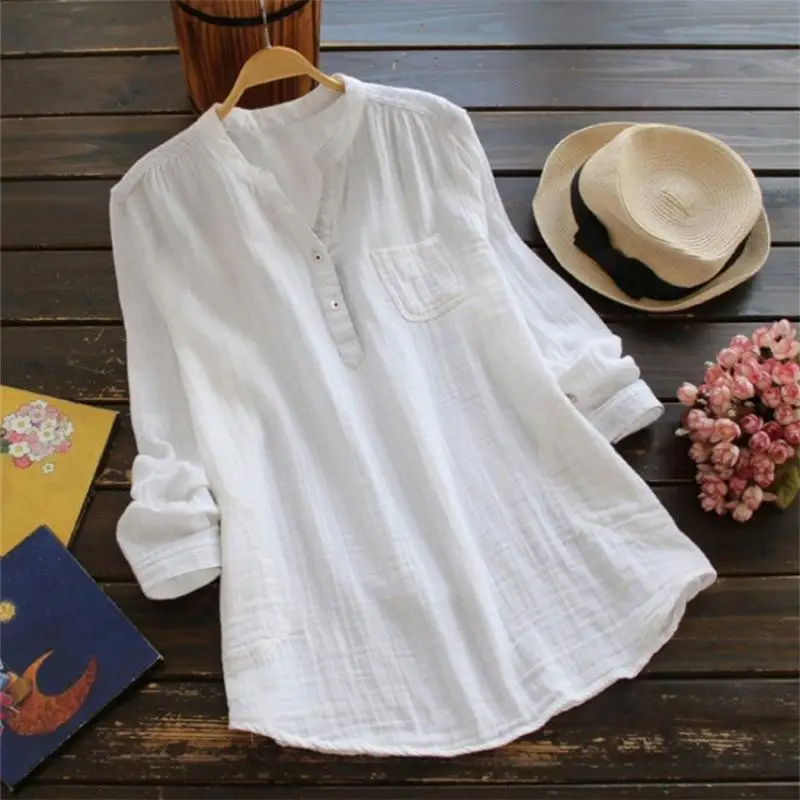 

Large Size Women's Cotton Linen Long irt Svel Spring Season Universal Fit Comfortable Breathable Eco-Friendly Material