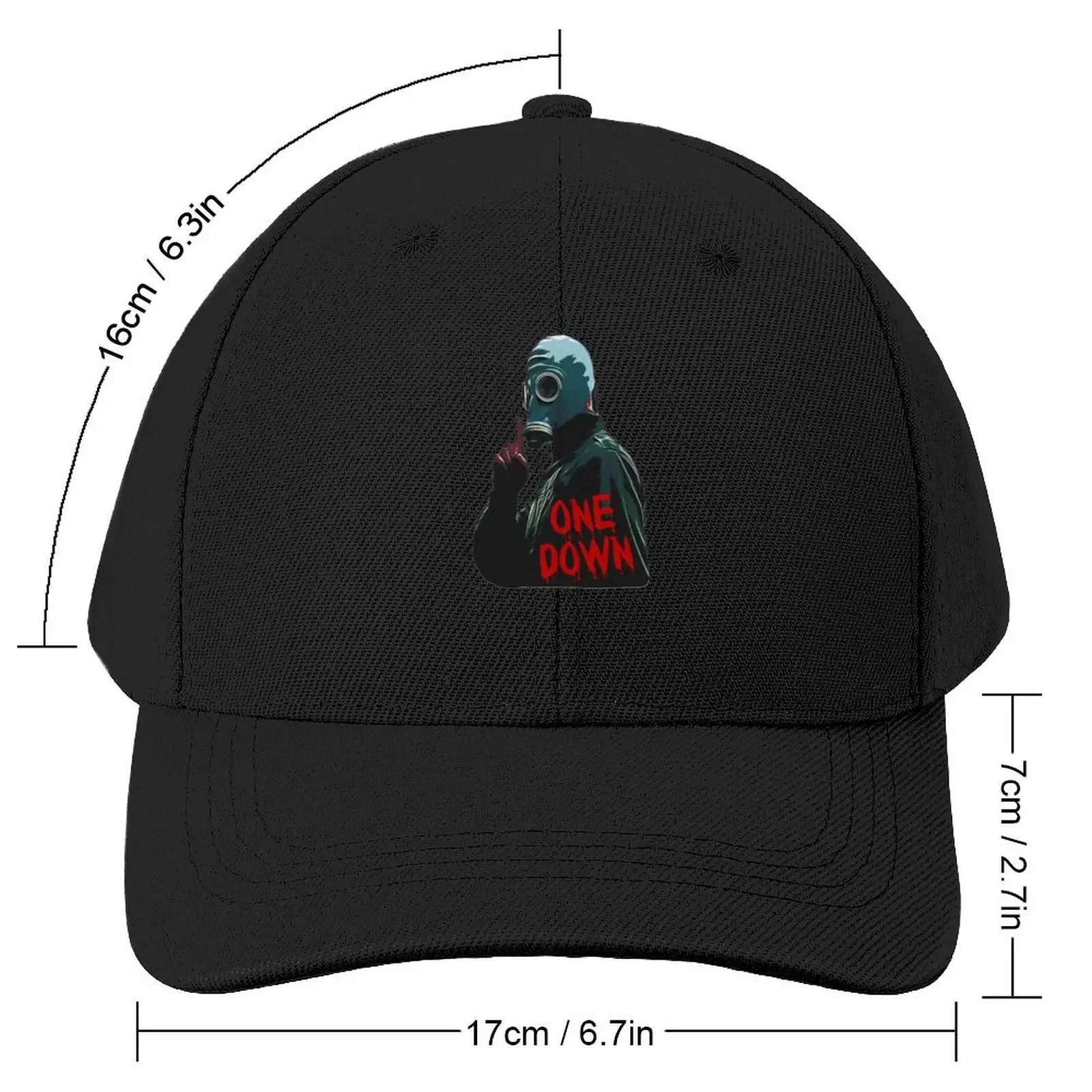 One Down T Shirt - Dead Mans Shoes Style Baseball Cap Cosplay sun hat For Women Men's