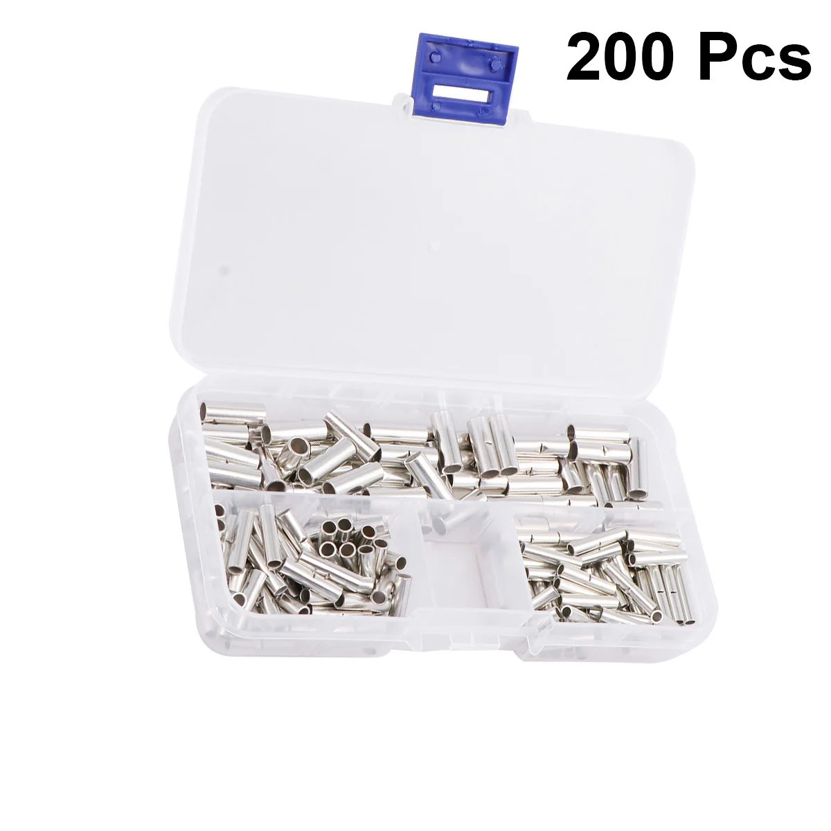 

200pcs Terminal Gauge Non-Insulated Butt Connectors Bare Tinned Crimp Wire Ferrule Splice Cable Connector Kit For Boat Car