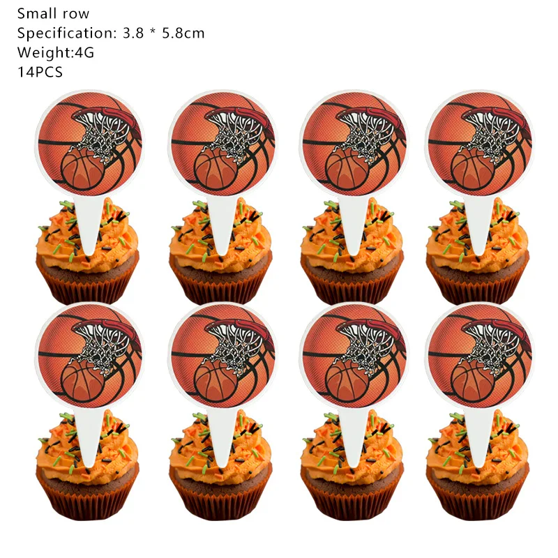 Basketball Birthday Party Disposable Tableware Basketball Paper Plates Cup Tableware Set Happy Boy Sporting Birthday Parti Decor