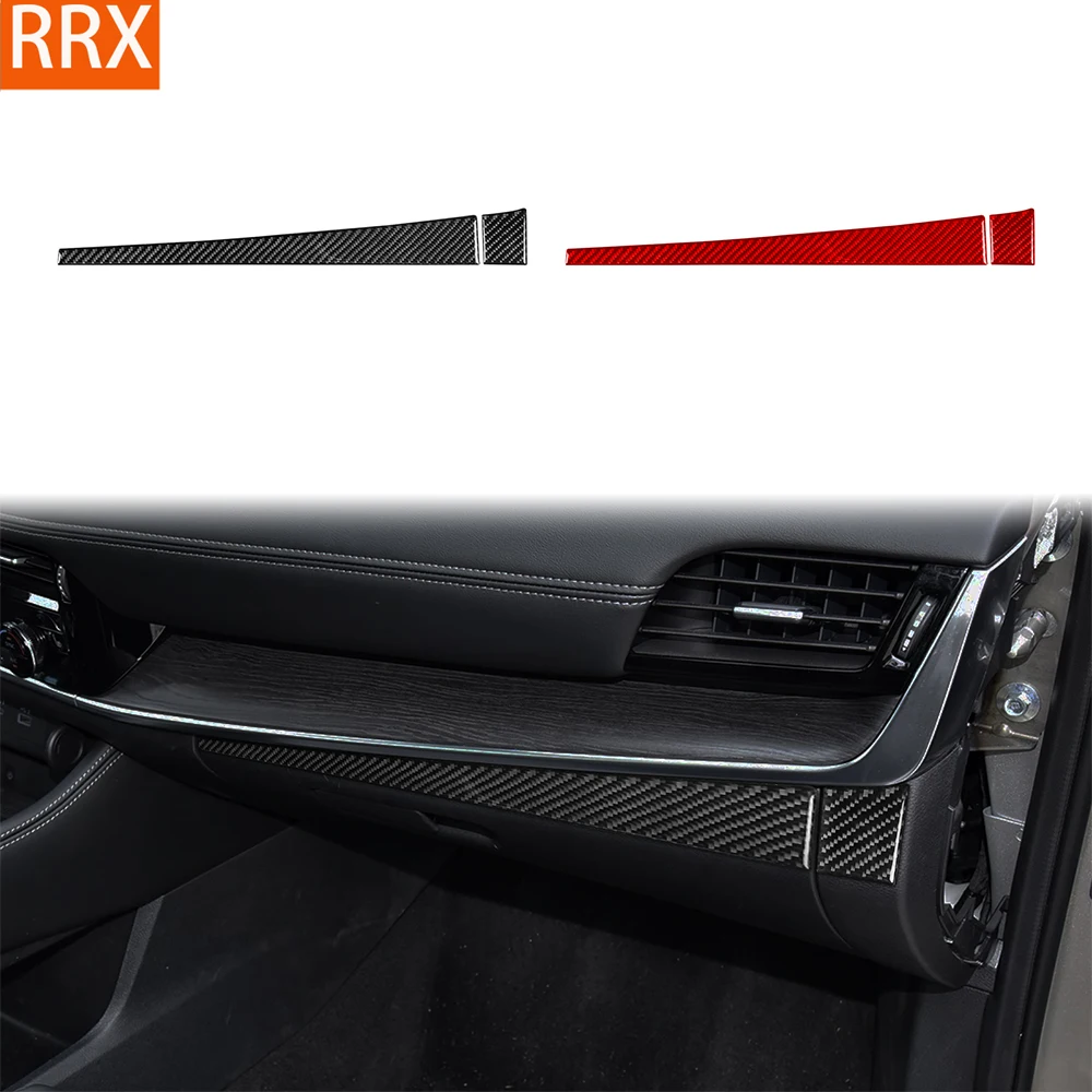 Для Nissan Rogue X-Trail T33 2021-2024 наклейка из настоящего углеродного волокна второго пилота приборная панель автомобильные аксессуары интерьерные декоративные