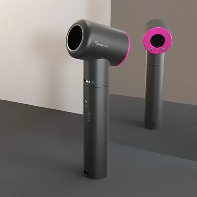 

Беспроводной фен с функцией ионизации, горячим и холодным воздухом, уникальный дизайн, для путешествий и использования на улице