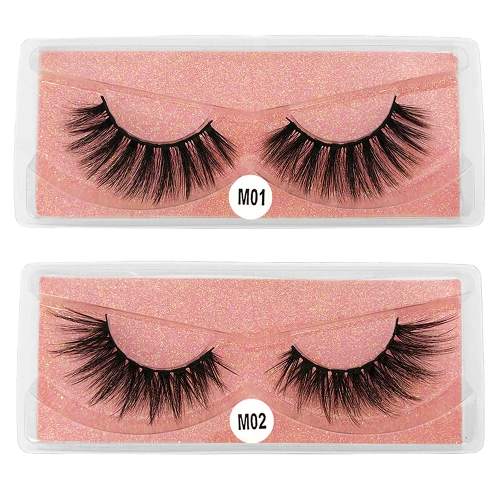 10 Pairs Lashes Bulk 3d Mink Lashes Natural False Eyelashes Thick Fake Eyelashes Makeup Fluffy Mink Eyelashes