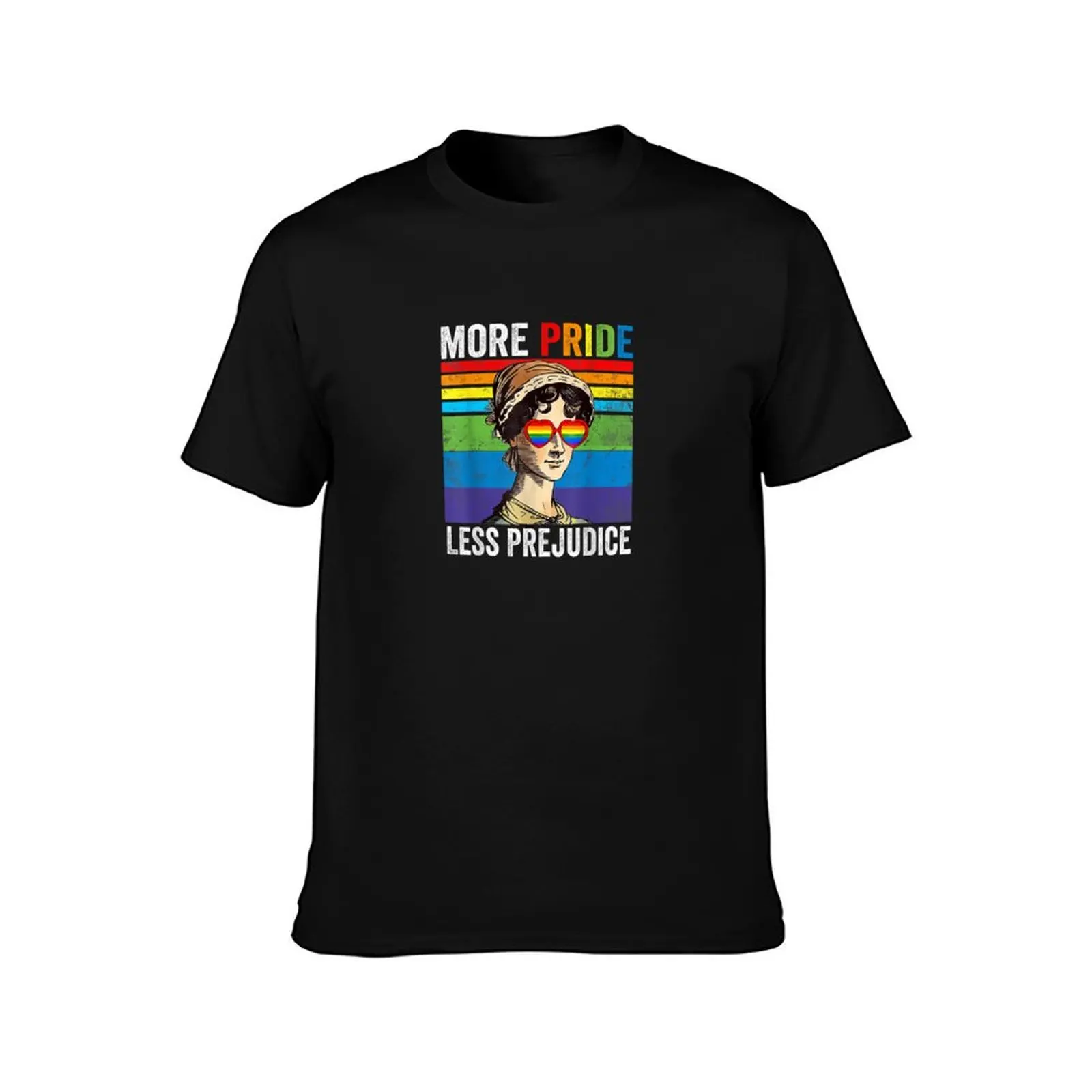 More Pride Less Prejudice Pride Month Funny T-Shirt Outdoor Sports Lightweight Tee T-Shirt