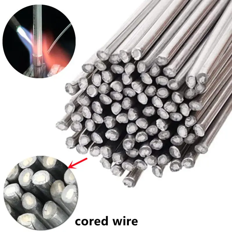 

50-200pcs Low Temperature Welding Rod No Need Solder Powder Aluminum Tin Brazing Weld Bars Solder Cored Wire Soldering Rod Tool