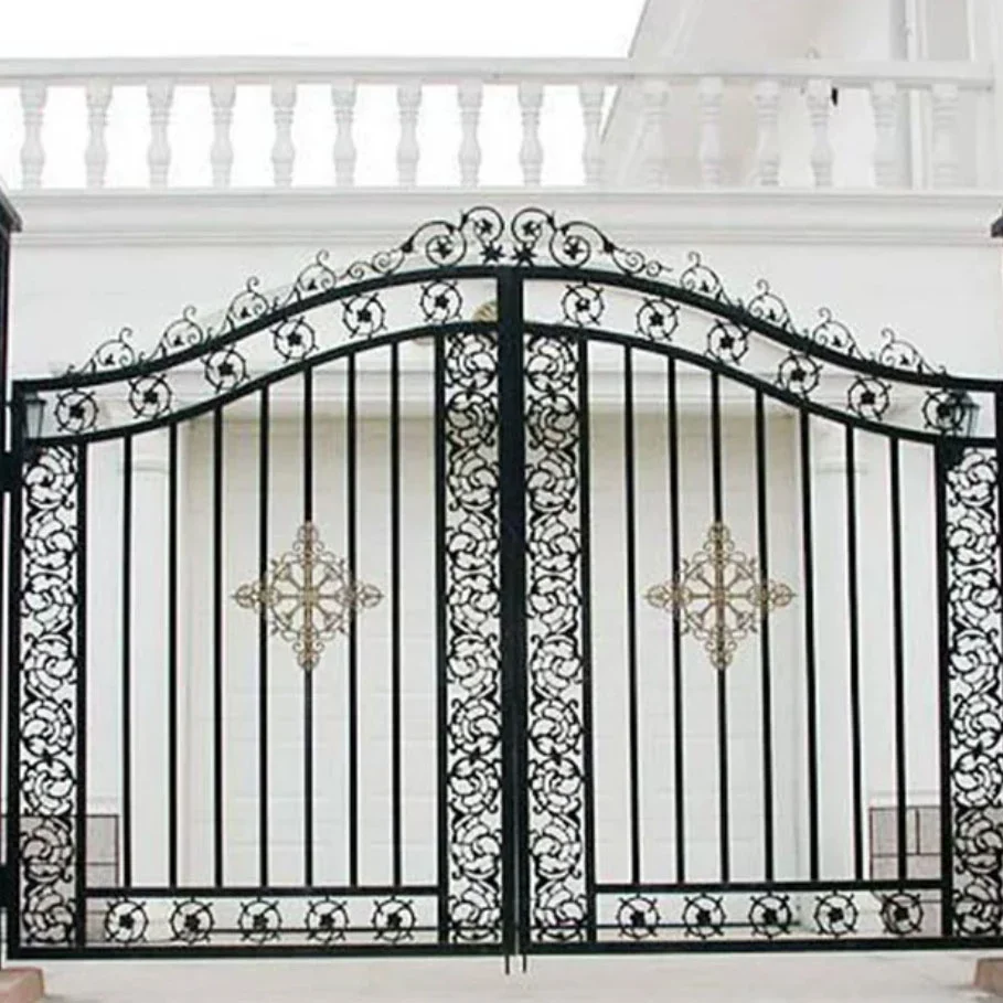 Stylish And Elegant Wrought Iron Door Art Forgings