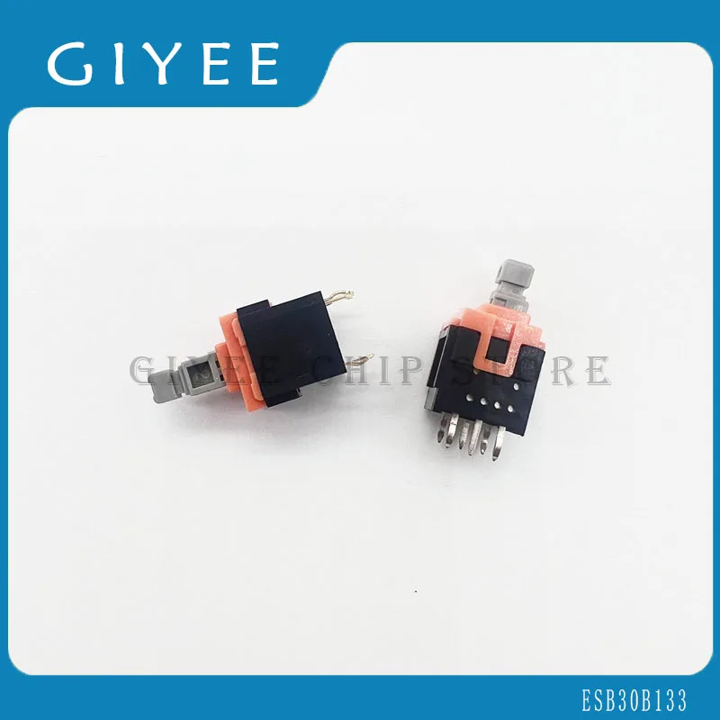 5PCS/LOT ESB-30B133 ESB30B133 Press the touch button switch self-locking 10 * 10.9 * 20.5 double row 6 feet