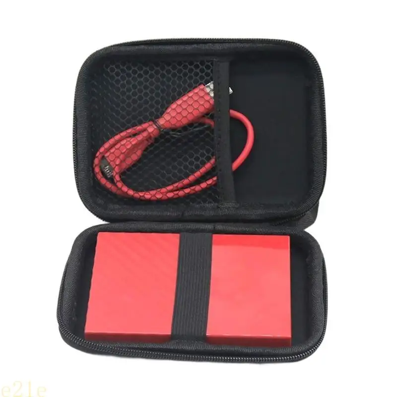 

E21E EVA Hard Drive Case With Space For Cables And Microphones Holder Storage Bag