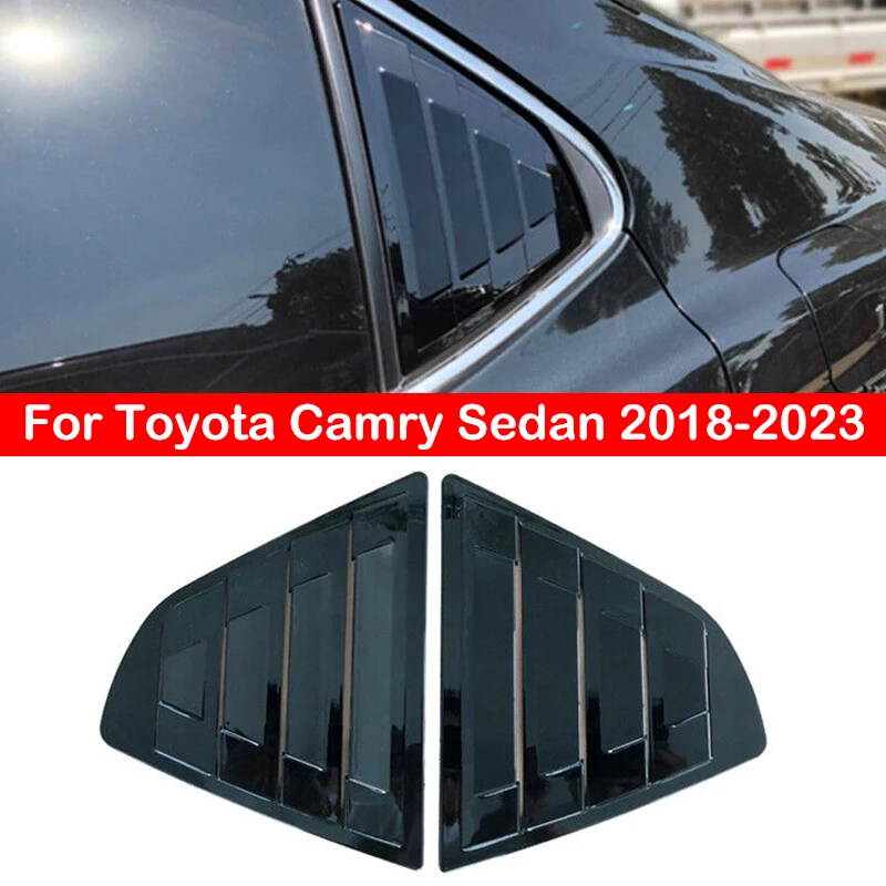 Для Toyota Camry Sedan 2018 2019 2020 2021 2022 2023 автомобильные задние Жалюзи Окно боковая крышка затвора отделка стикер на вентиляционное отверстие Совок ABS Авто