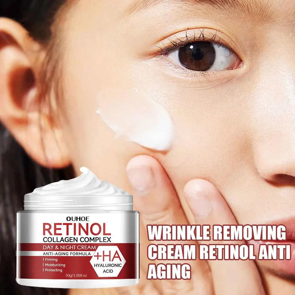 1 Stuks 30G Retinol Rimpel Verwijderen Crème Anti Veroudering Verstevigende Lifting Fade Fijne Lijntjes Hydraterende Huidverzorging Voor Vrouwen Gezicht Ca O8a4