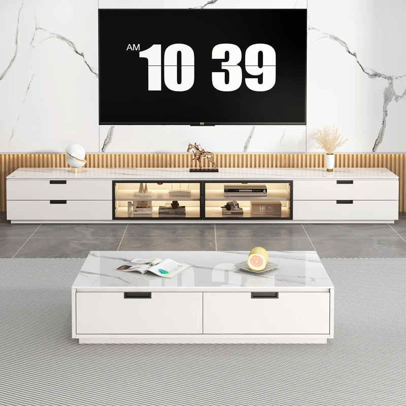 

White Television TV Stands Minimalist Combination Luxury Display TV Stands Pedestal Modern Suporte Para Tv Room Furniture